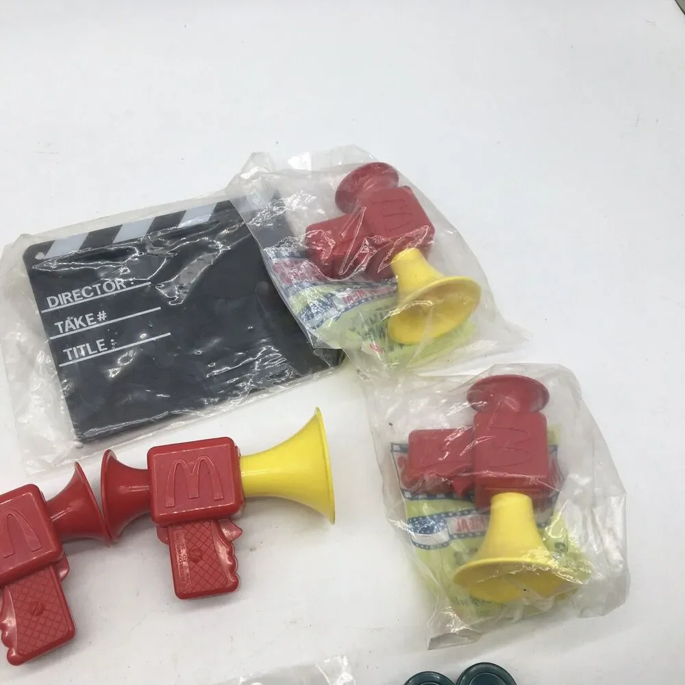 1993 McDonald's Makin' Movies Happy Meal Toy Set Director's Megaphone Camera